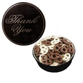 The Grand Tin w/ Chocolate Covered Mini Pretzels - Thank You